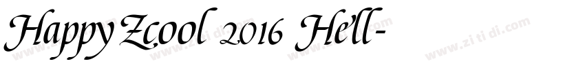HappyZcool 2016 Hell字体转换